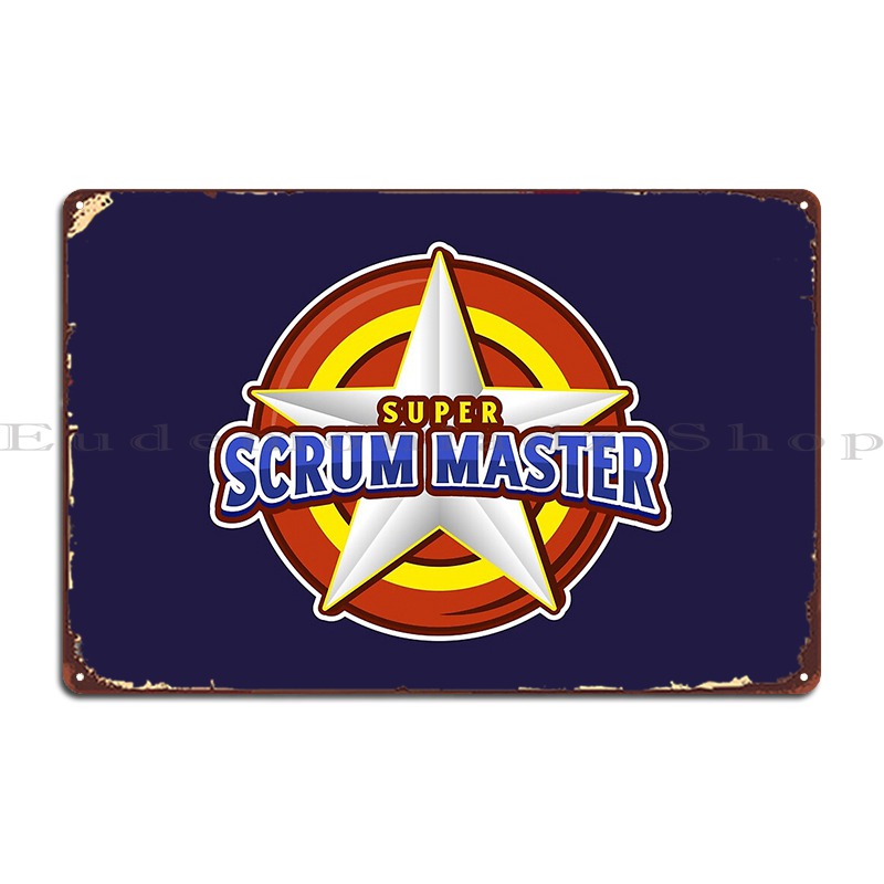 Home Cinema Design - Süper Scrum Usta Metal Tabela Posteri