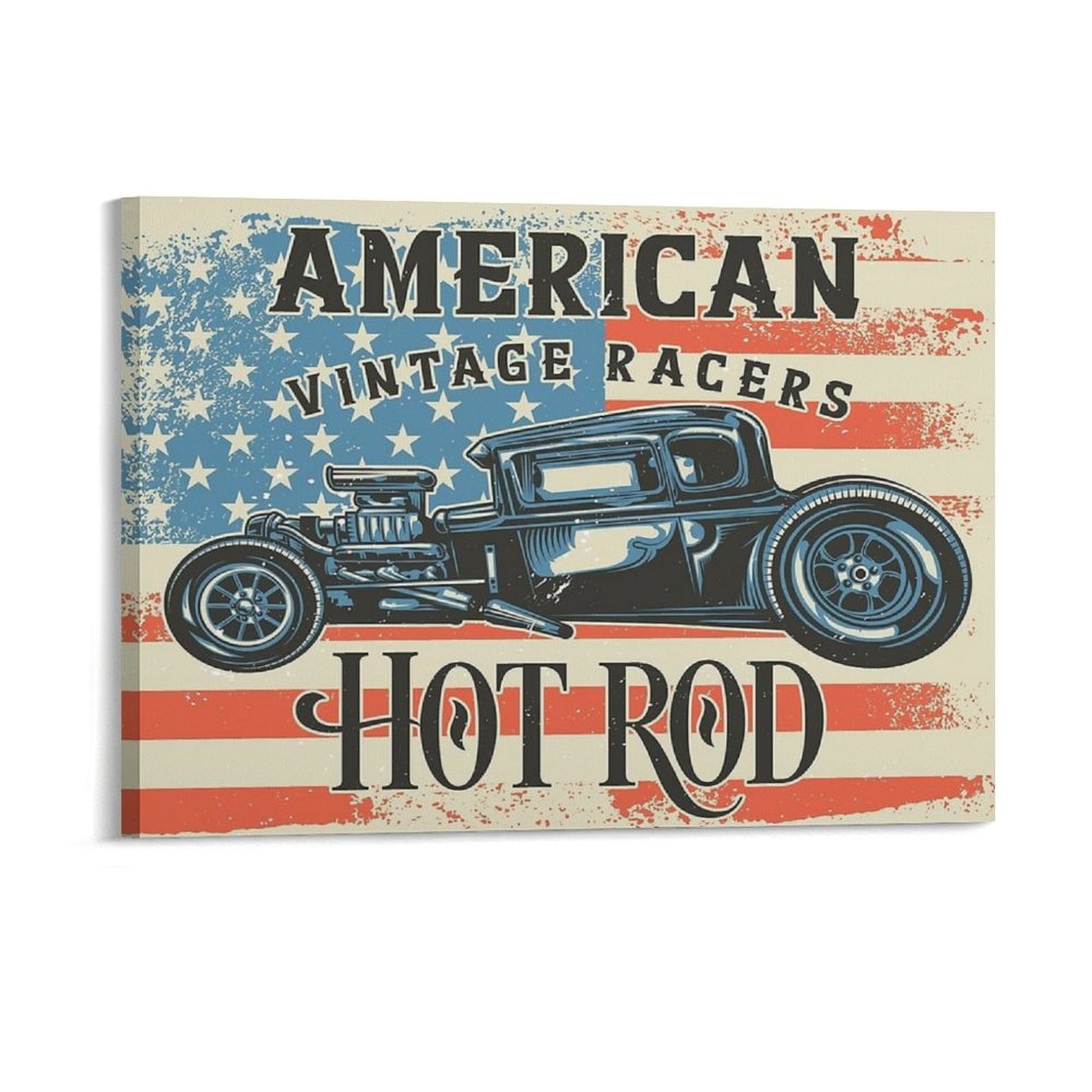 Home Cinema Design - Amerikan Hot Rod Tuval Boyama Mutfak