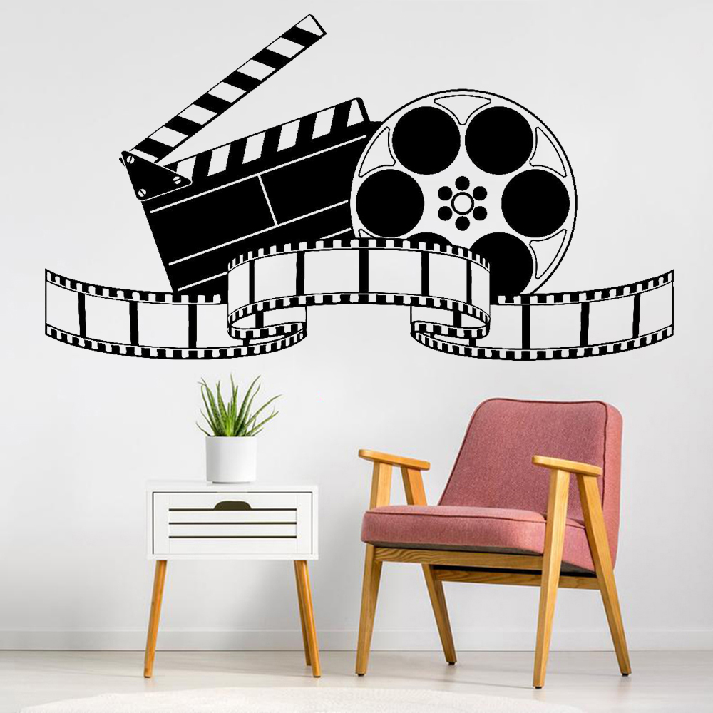 Home Cinema Films - Filme vinil duvar çıkartması sanatsal sinema