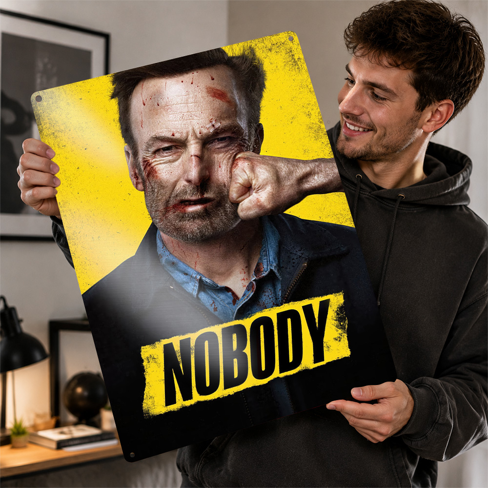 Home Cinema Films - Nobody Movie Metal Poster Sinema Duvar