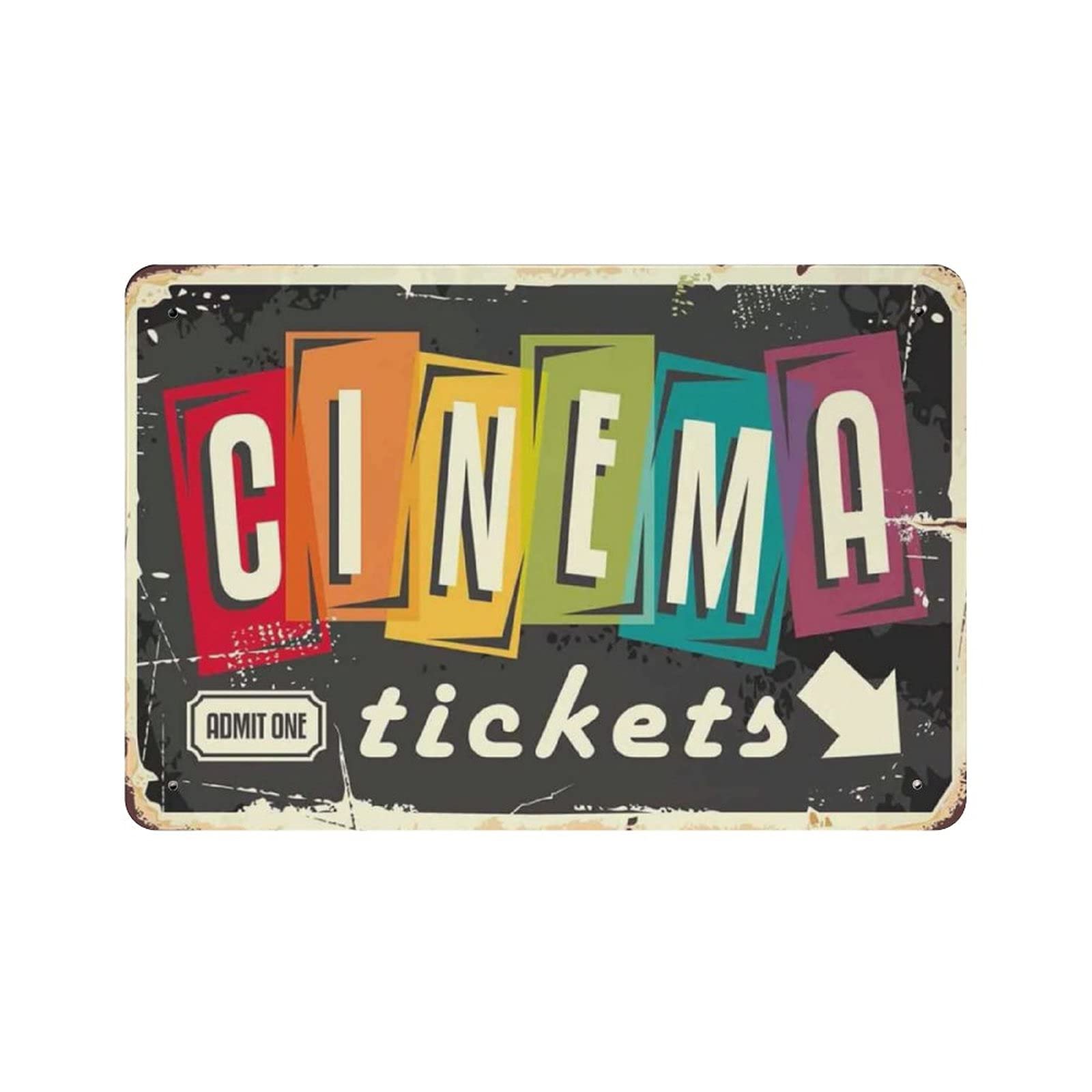 Home Cinema Films - Metal Tabela Sinema Biletleri Film Kartı