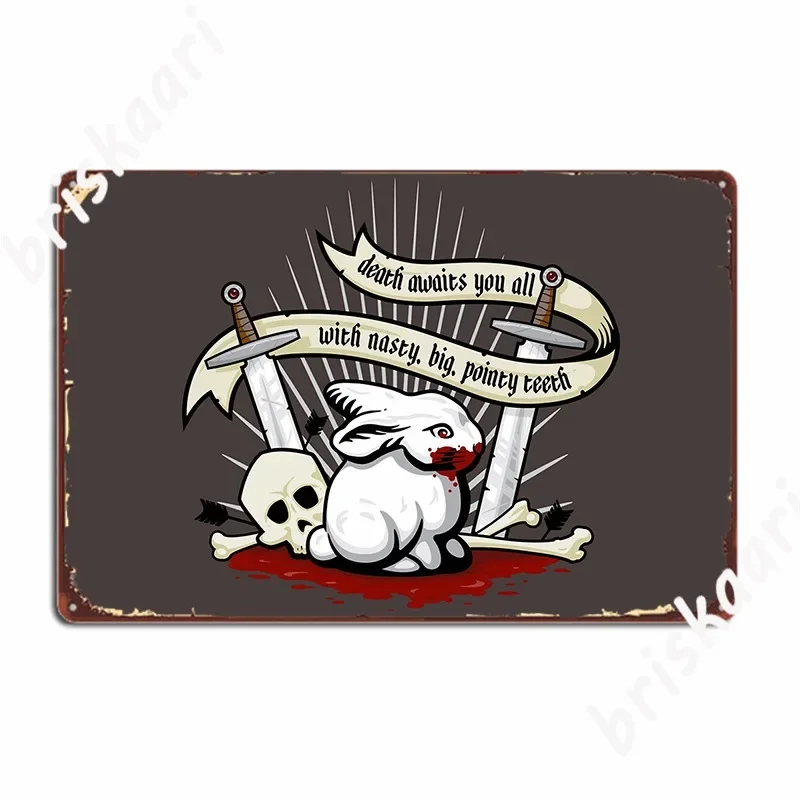Home Cinema Design - Caerbannog Tavşanı Poster Metal Tabela Sinema