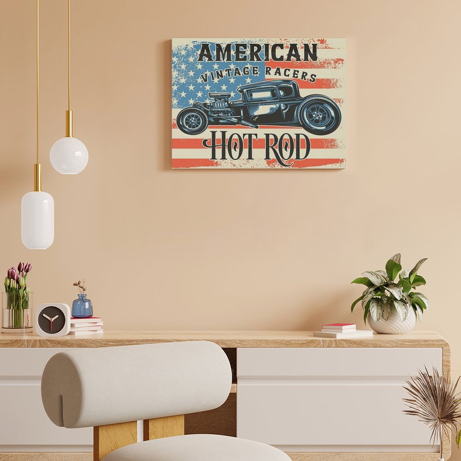 Amerikan Hot Rod Tuval Boyama  - Home Cinema Design incelemesi ve fiyatı