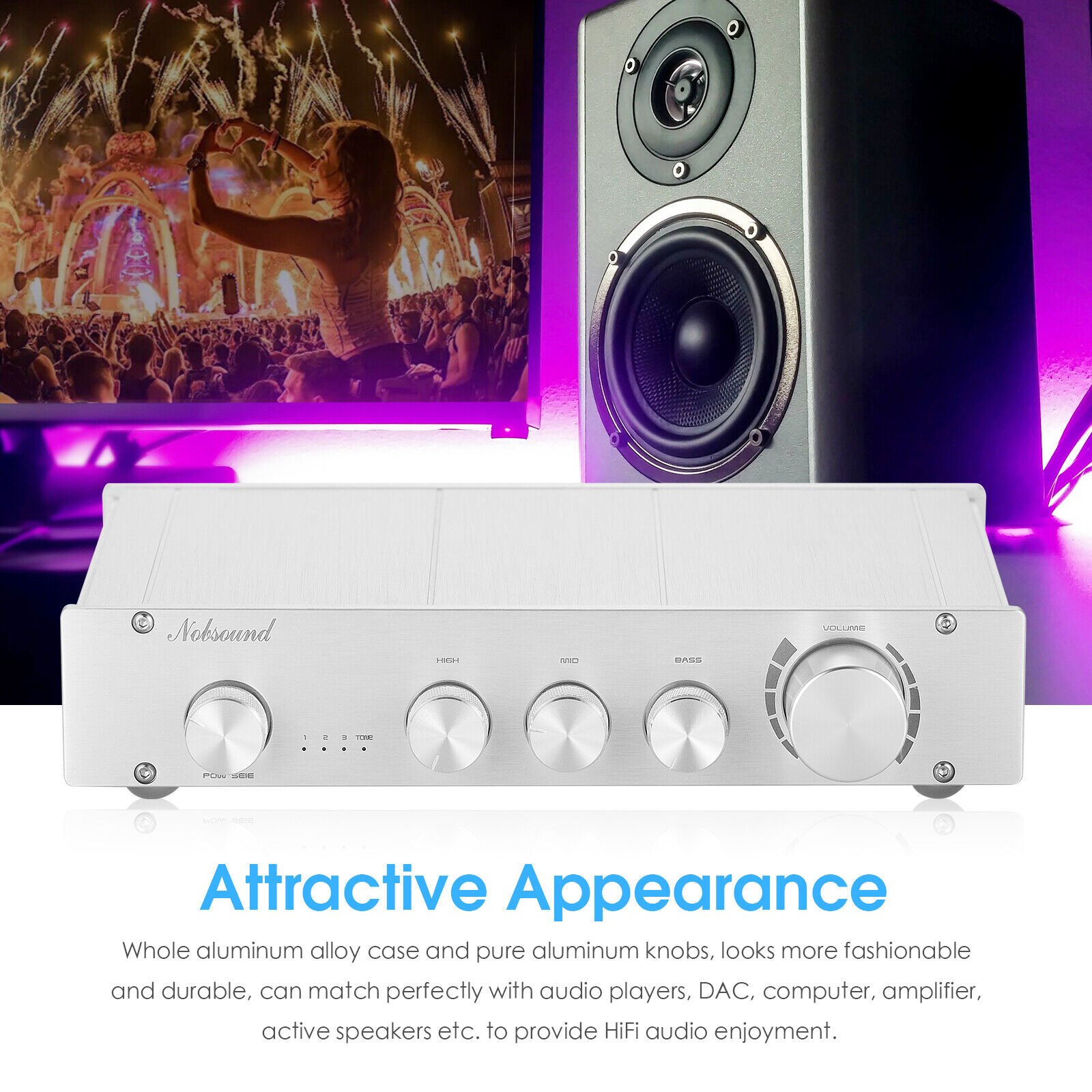 Nobsound HiFi 3-way sınıf A di - Home Cinema Receiver incelemesi ve fiyatı