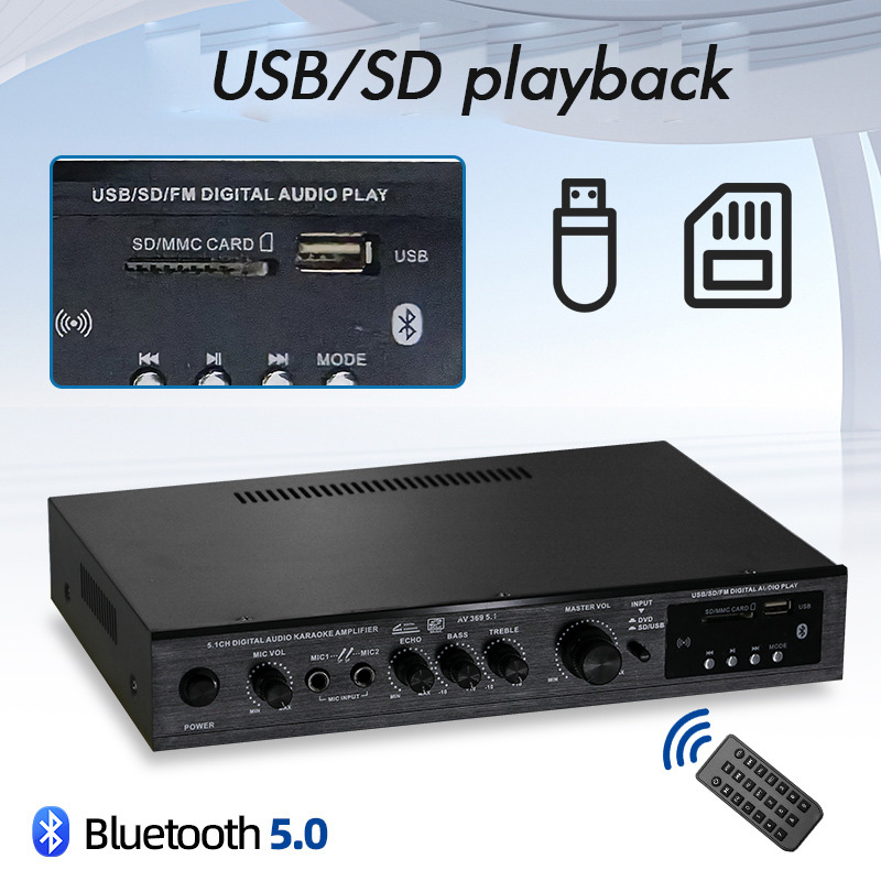 Bluetooth 5.1 Ses Hoparlör Amp - Home Cinema Receiver incelemesi ve fiyatı
