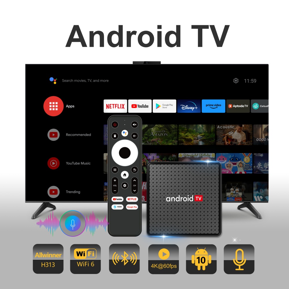 Wudung X5 TV Box AndroidTV All - Netflix Home Cinema incelemesi ve fiyatı