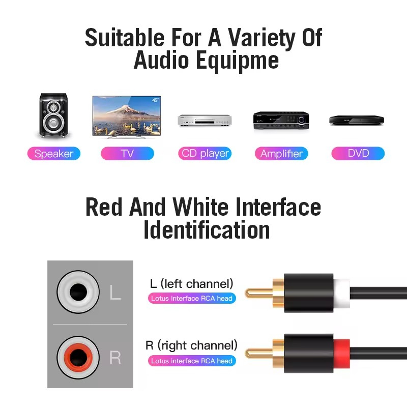 Çift RCA Kablosu HIFI Stereo 2 - Home Cinema Furniture incelemesi ve fiyatı