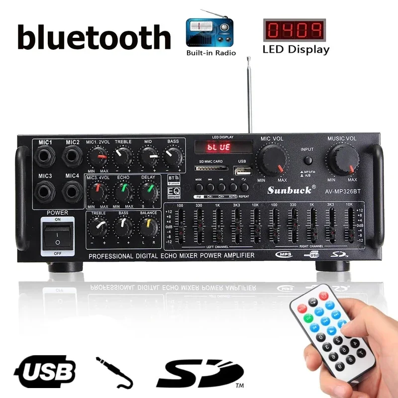 2000W bluetooth ses güç amplif - Home Cinema Receiver incelemesi ve fiyatı